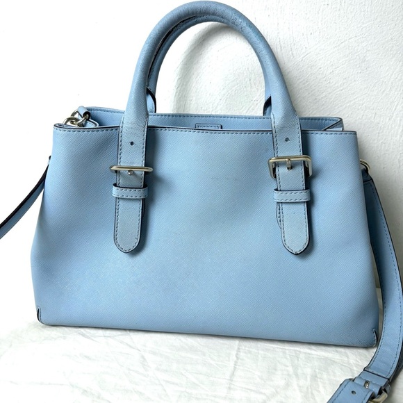 KATE SPADE Cove Street Provence Satchel Crossbody Arctic Blue Saffiano Leather - Picture 7 of 16
